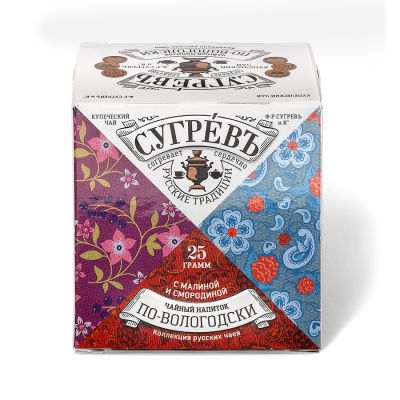 Чайный напиток СУГРЕВЪ «По‑вологодски», белый, бордовый-1
