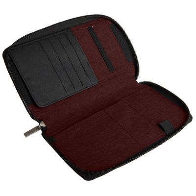 Органайзер дорожный с зарядным устройством PORTABLE (4000mAh), бордовый-3