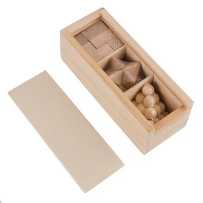 Набор дорожных игр GENIUM, дерево, бежевый-2