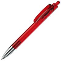 Ручка шариковая TRIS CHROME LX, красный, серебристый