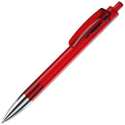 Ручка шариковая TRIS CHROME LX, красный, серебристый-0
