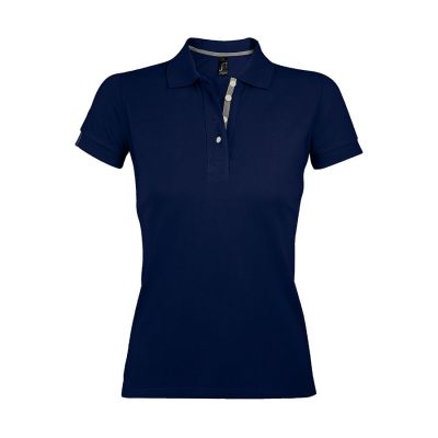 Поло женское PORTLAND WOMEN 200, темно-синий, серый-0