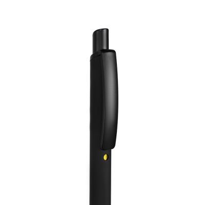 Ручка шариковая ENIGMA, металл, софт-покрытие, черный, желтый-1