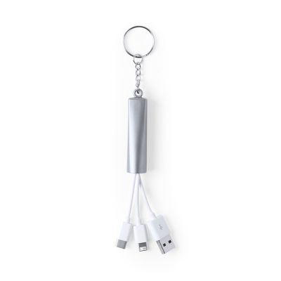 Кабель для зарядки с подсветкой ZAREF, серый-0