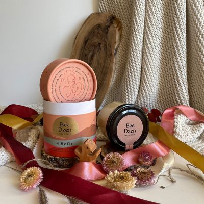 Мёд BEE DZEN '4 липы', оранжевый-3