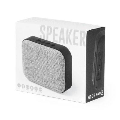 Bluetooth колонка FABRIC прямоугольная, черный, серый-1