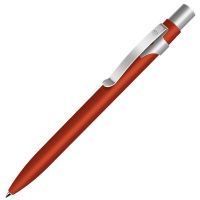 Ручка шариковая ALPHA, красный, серебристый