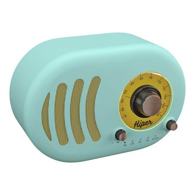 Колонка беспроводная RETRO S, цвет голубой-0