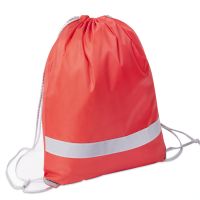 Рюкзак мешок RAY со светоотражающей полосой, красный