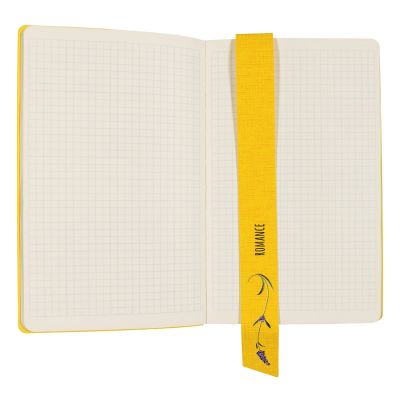Бизнес-блокнот А5  'Provence', желтый , мягкая обложка, в клетку-7