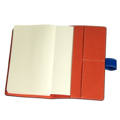 Ежедневник-портфолио недатированный HOLDER,  формат А5, синий, оранжевый-5