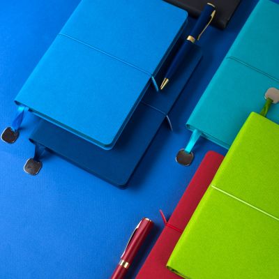 Ежедневник недатированный FREDDIE, формат А5, темно-синий-3