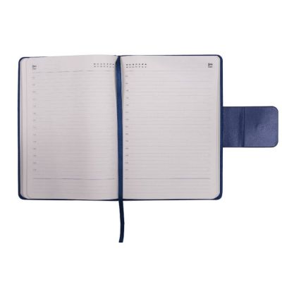 Ежедневник недатированный Mod, А5, синий, кремовый блок-2