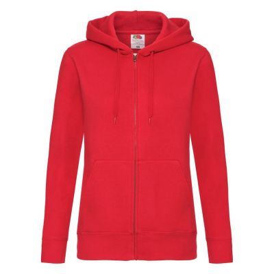 Толстовка женская LADY-FIT HOODED SWEAT JACKET 280, ярко-красный-0