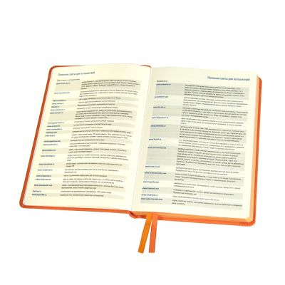 Ежедневник недатированный Softie, А5, оранжевый, блок в клетку, оранжевый обрез-3