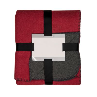 Плед 'Твин', 130х150 см, акрил,  плотность 350 г/м2, бордовый-0