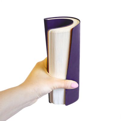 Бизнес-блокнот 'Funky' А5,  фиолетовый с оранжевым форзацем, мягкая обложка, в линейку, фиолетовый, оранжевый-4