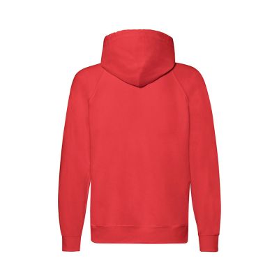 Толстовка без начеса LIGHTWEIGHT HOODED SWEAT JACKET 240, красный-1