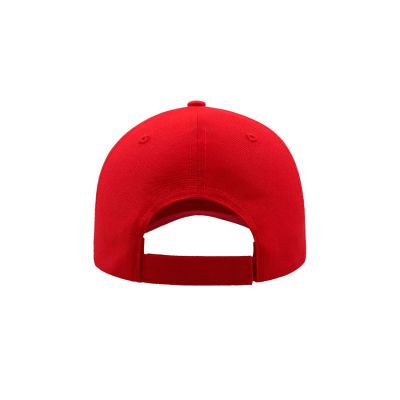 Бейсболка JOLLY, 6 клиньев,  застежка на липучке, красный-3