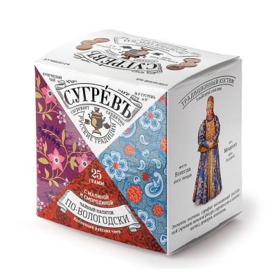 Чайный напиток СУГРЕВЪ «По‑вологодски», белый, бордовый-0