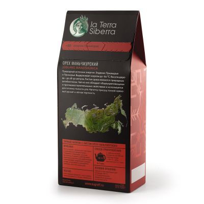 Чайный напиток со специями из серии 'La Terra Siberra' с листом ореха маньчжурского 60 гр., черный-1