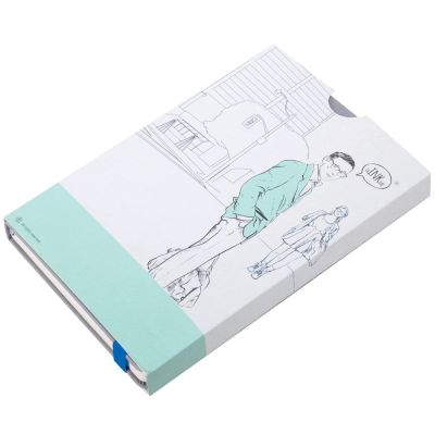 Бизнес-блокнот 'Fancy', 130*210 мм, серый/желтый, твердая обложка,  резинка 10 мм, блок-линейка, серый, желтый-2