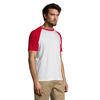 Футболка мужская FUNKY 150, красный, белый-5