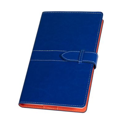 Ежедневник-портфолио недатированный HOLDER,  формат А5, синий, оранжевый-1
