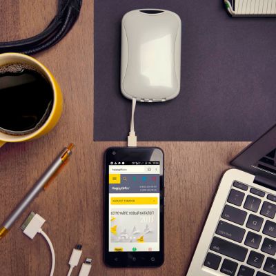 Универсальное зарядное устройство 'Easy Power' (4000 мАh), белый-5