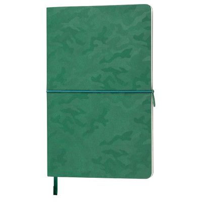 Бизнес-блокнот Tabby Franky, гибкая обложка, в клетку, зеленый, темно-зелёный-0