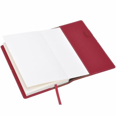 Бизнес-блокнот 'BUSINESS', 140*210 мм, красный,  съемная обложка,  блок-линейка-2