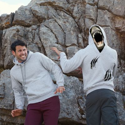 Толстовка мужская UNIQUE HOODIE 280, серый-6