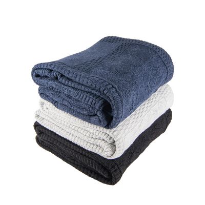 Плед LYKKE MINI, черный, шерсть 30%, акрил 70%, 120*170 см-2