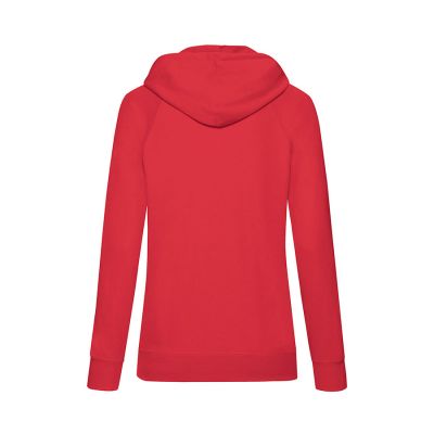 Толстовка женская без начеса LIGHTWEIGH HOODED SWEAT 240, красный-1