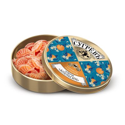 Леденцы СУГРЕВЪ, апельсин, оранжевый-0