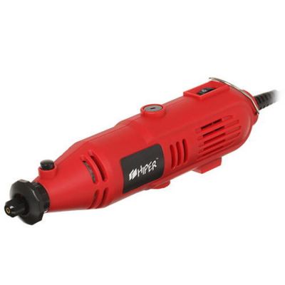 Гравер (мини дрель) HIPER HMD135A,135 Вт, в кейсе, в комплекте с аксессуарами и гибким валом, красный-2