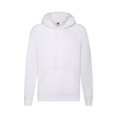 Толстовка без начеса LIGHTWEIGHT HOODED SWEAT 240, белый-0