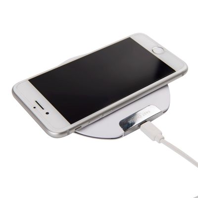 Беспроводное зарядное устройство DISK, белый-3