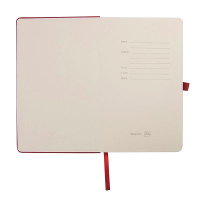 Бизнес-блокнот Tabby Justy, твердая обложка, в линейку, красный-4