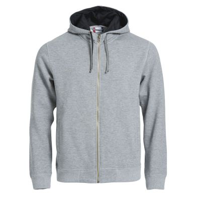 Толстовка мужская CLASSIC HOODY FULL ZIP 300, серый меланж-0