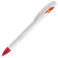 Ручка шариковая MANDI, красный, белый