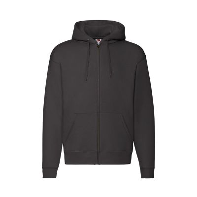 Толстовка с начесом PREMIUM HOODED SWEAT JACKET 280, черный-0