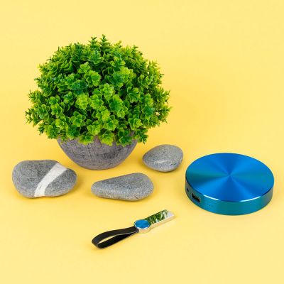 USB flash-карта UFO (16Гб), серебристый, синий-3