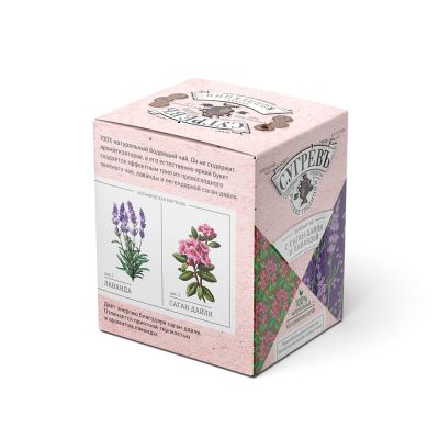 Зеленый чай с саган-дайля и лавандой в индивидуальном саше конверте, 15 пакетиков, белый, розовый-1