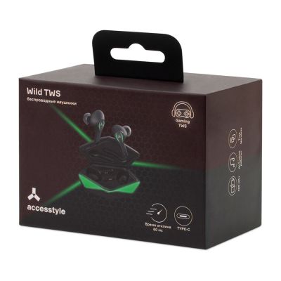 Беспроводные наушники Accesstyle Wild TWS, зеленый-6
