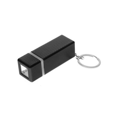 Брелок с фонариком, черный-0