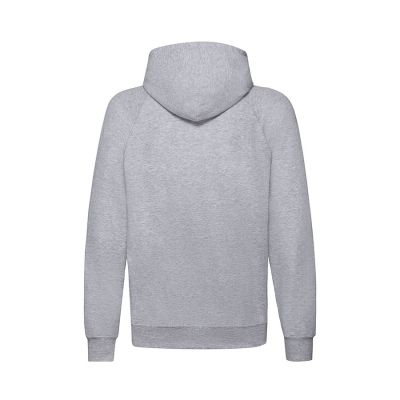 Толстовка без начеса LIGHTWEIGHT HOODED SWEAT 240, серый меланж-1