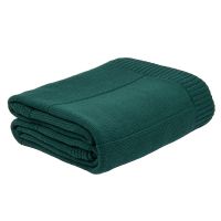Плед ELSKER MAXI, темно-зеленый, шерсть 30%, акрил 70%, 180*200 см