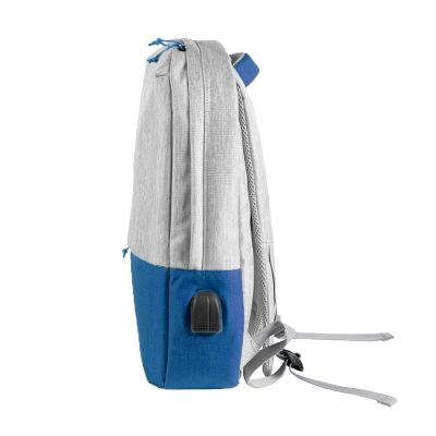 Рюкзак BEAM LIGHT, светло-серый, ярко-синий-2