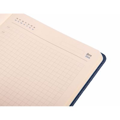 Ежедневник недатированный Starry , А5, темно-синий, кремовый блок-3